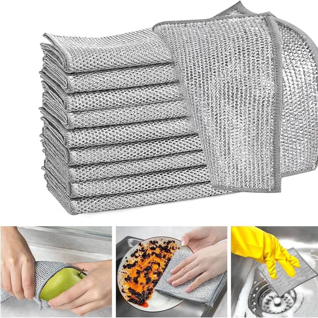 10 Pcs Durable And Washable Material Cleaning Cloth